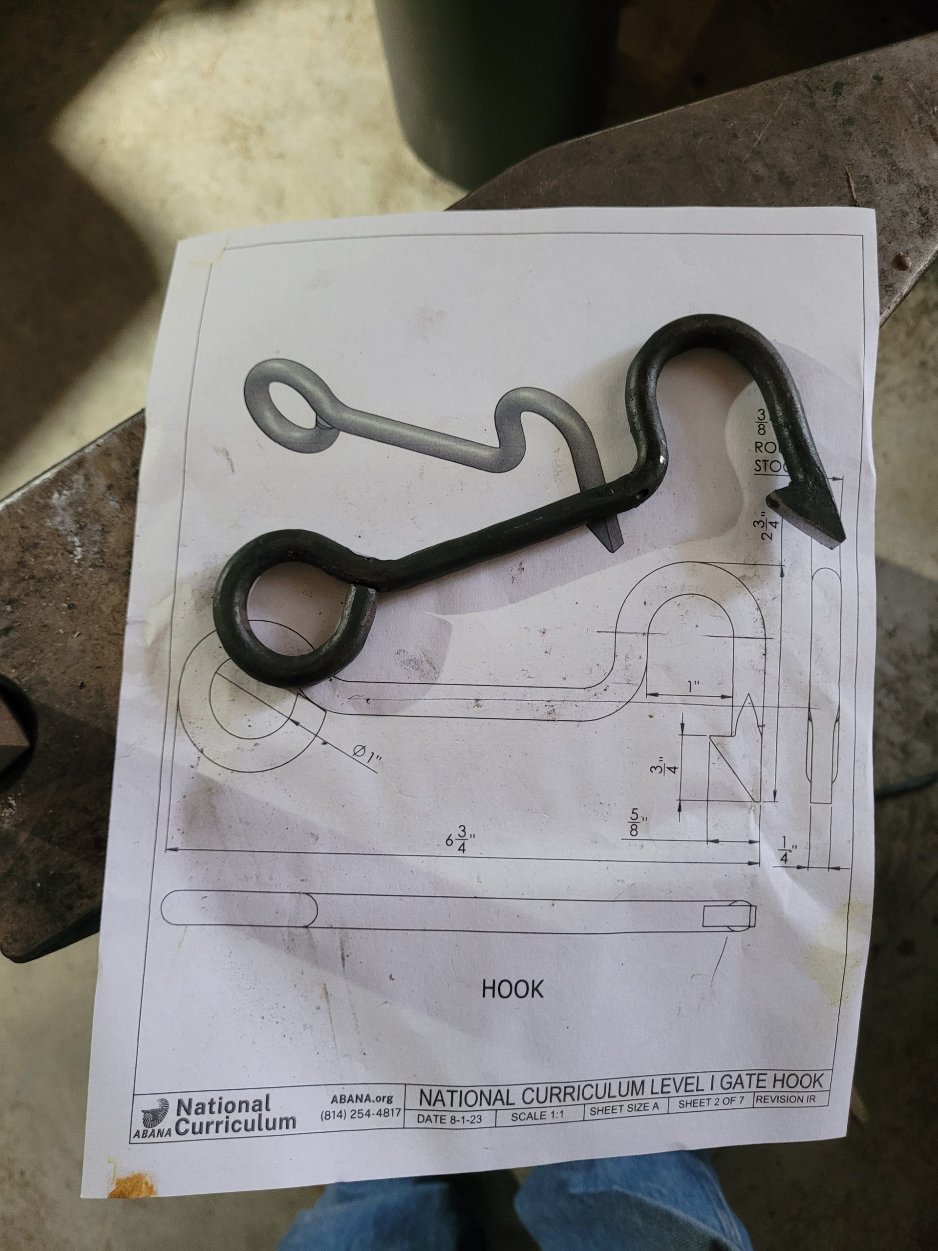 Blacksmithing 105: Forging a Gate Latch- July 2025