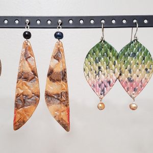 Woodland Chic Leather Earrings- August 2025